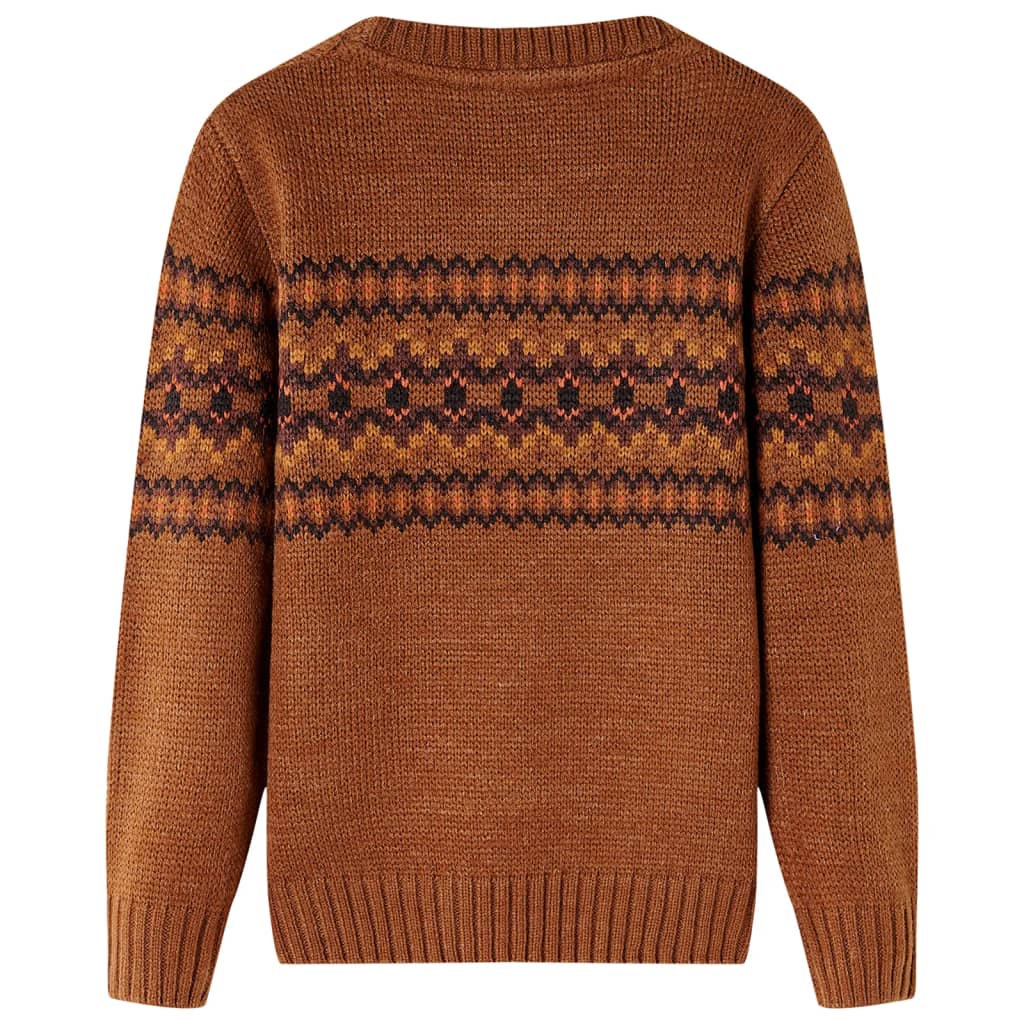 Maglione per Bambini Lavorato a Maglia Cognac 116