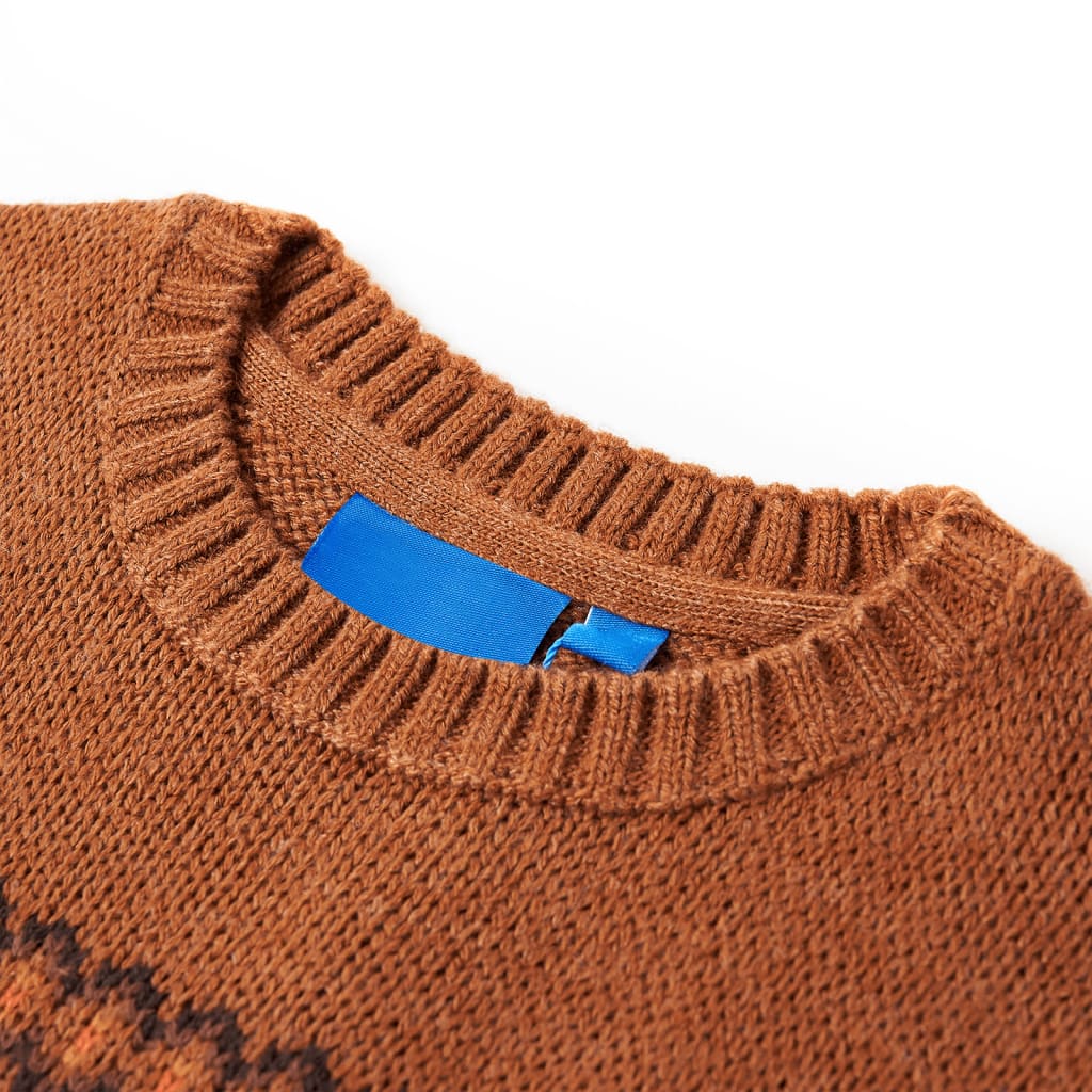 Maglione per Bambini Lavorato a Maglia Cognac 116