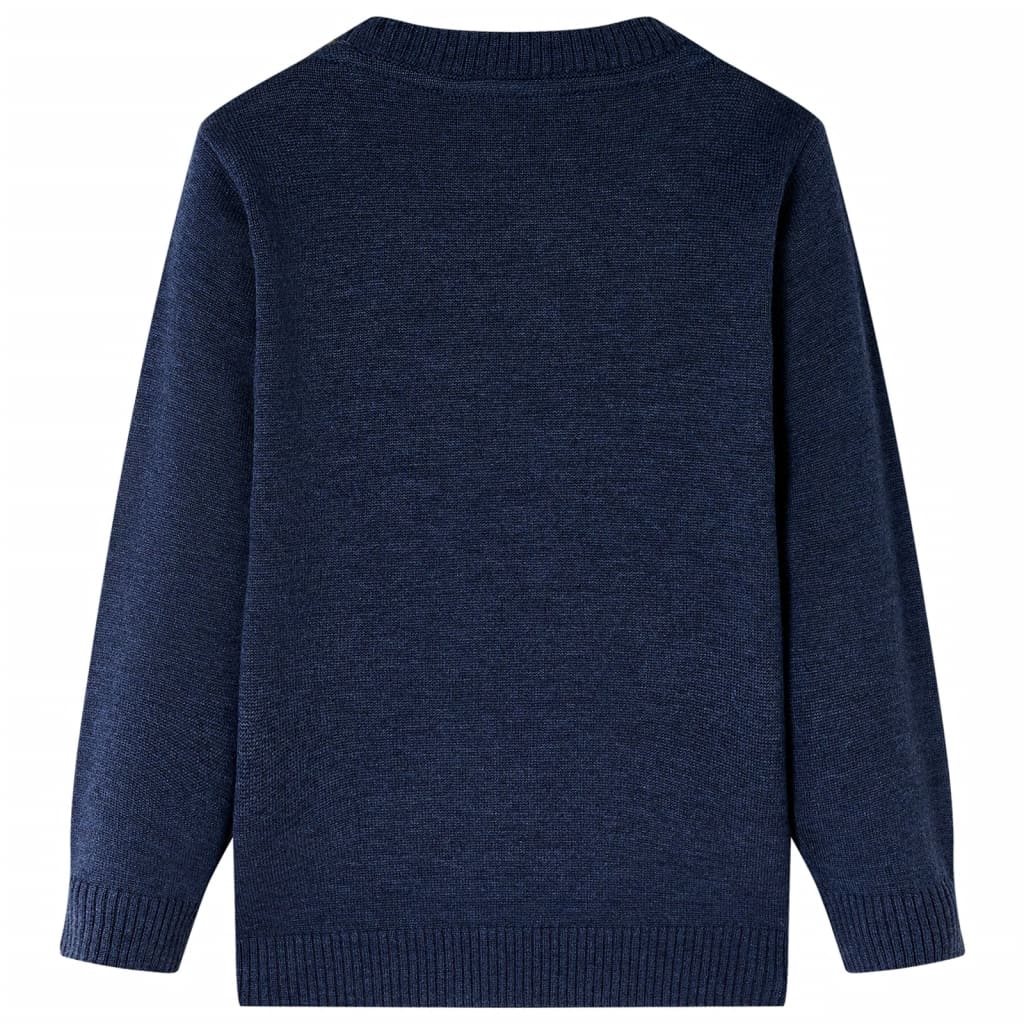 Maglione per Bambini Lavorato a Maglia Blu Marino 104