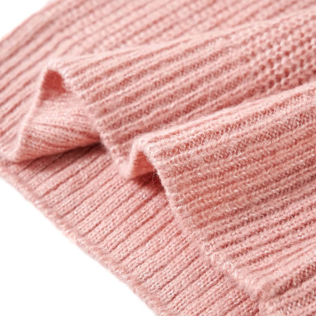 Gilet da Bambina Lavorato a Maglia Rosa Chiaro 104