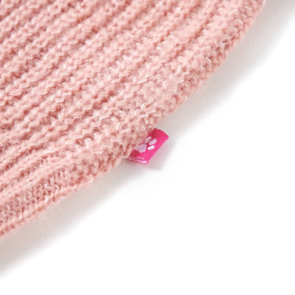 Gilet da Bambina Lavorato a Maglia Rosa Chiaro 116