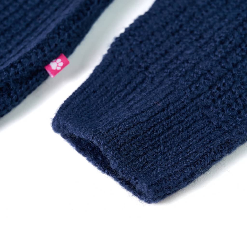 Maglione per Bambini Lavorato a Maglia Blu Marino 116