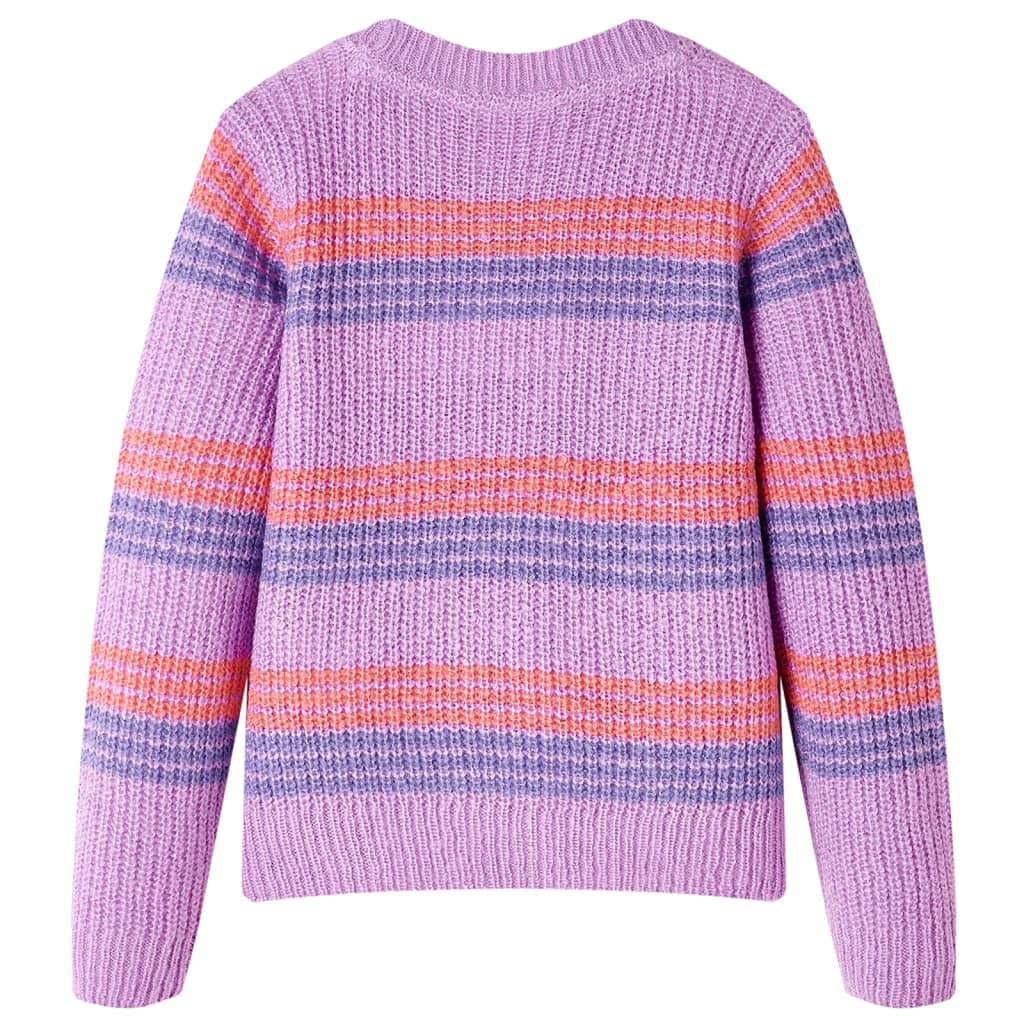 Maglione per Bambini Lavorato a Maglia Lilla e Rosa 104