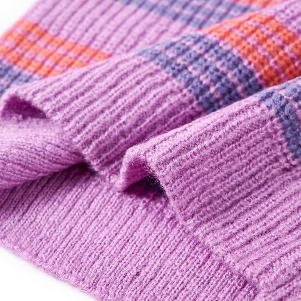Maglione per Bambini Lavorato a Maglia Lilla e Rosa 104