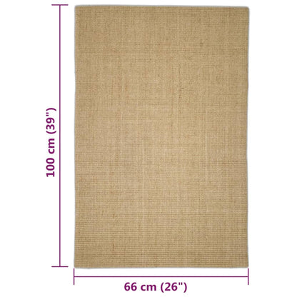 vidaXL Tappetino in sisal per tiragraffi, 66x100 cm