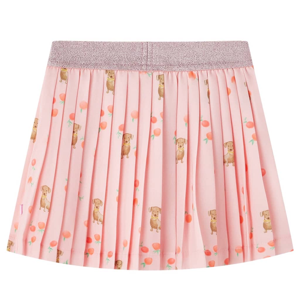 Gonna Plissettata da Bambina Arancione Chiaro 104