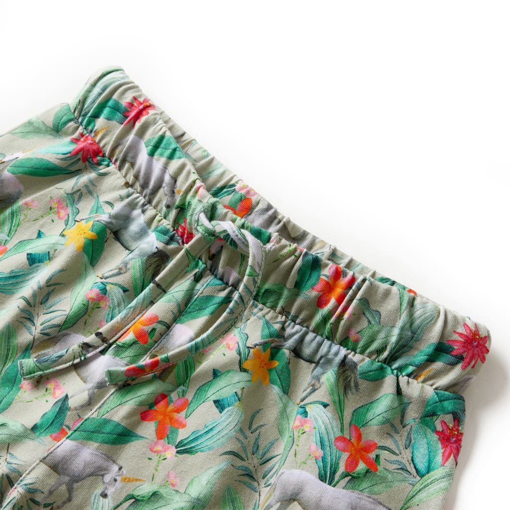 Pantaloncini Bambino Coulisse Khaki Chiaro 116