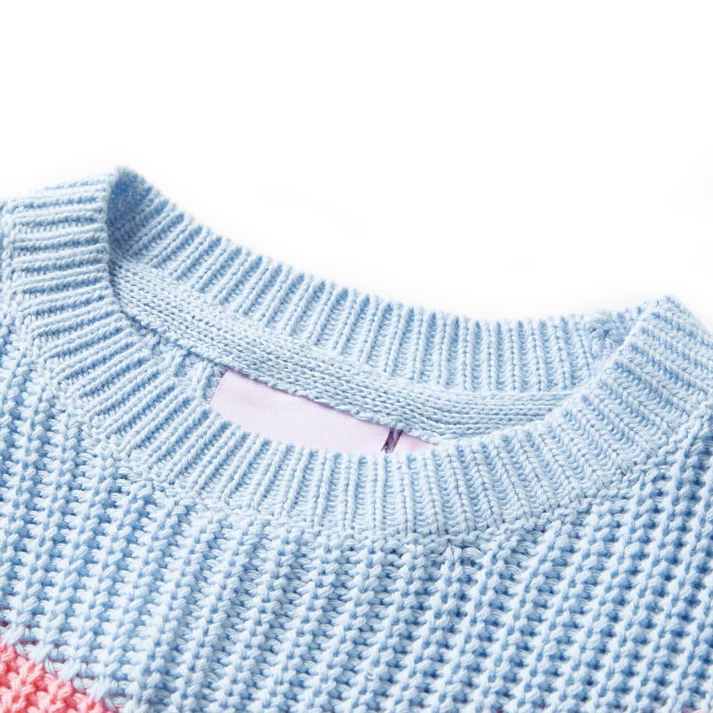 Maglione per Bambini Lavorato a Maglia Blu 116