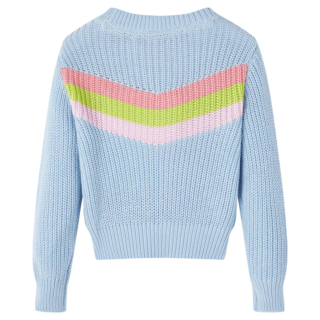 Maglione per Bambini Lavorato a Maglia Blu 128