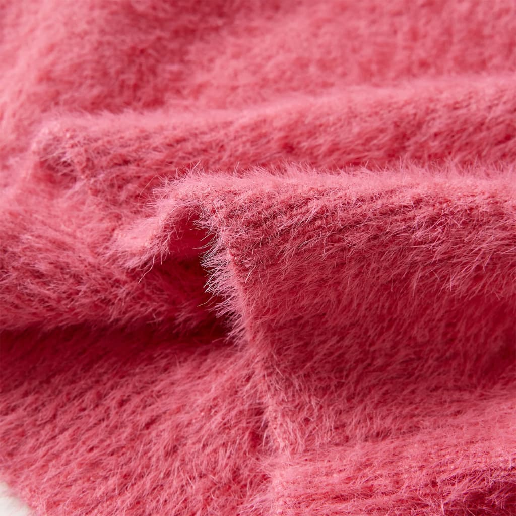 Maglione da Bambina Lavorato a Maglia Rosa Antico 128