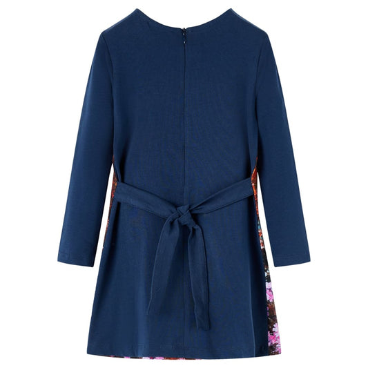 Abito da Bambina a Maniche Lunghe Blu Marino 116
