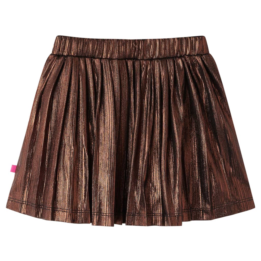 Gonna da Bambina con Brillantini Cognac 104
