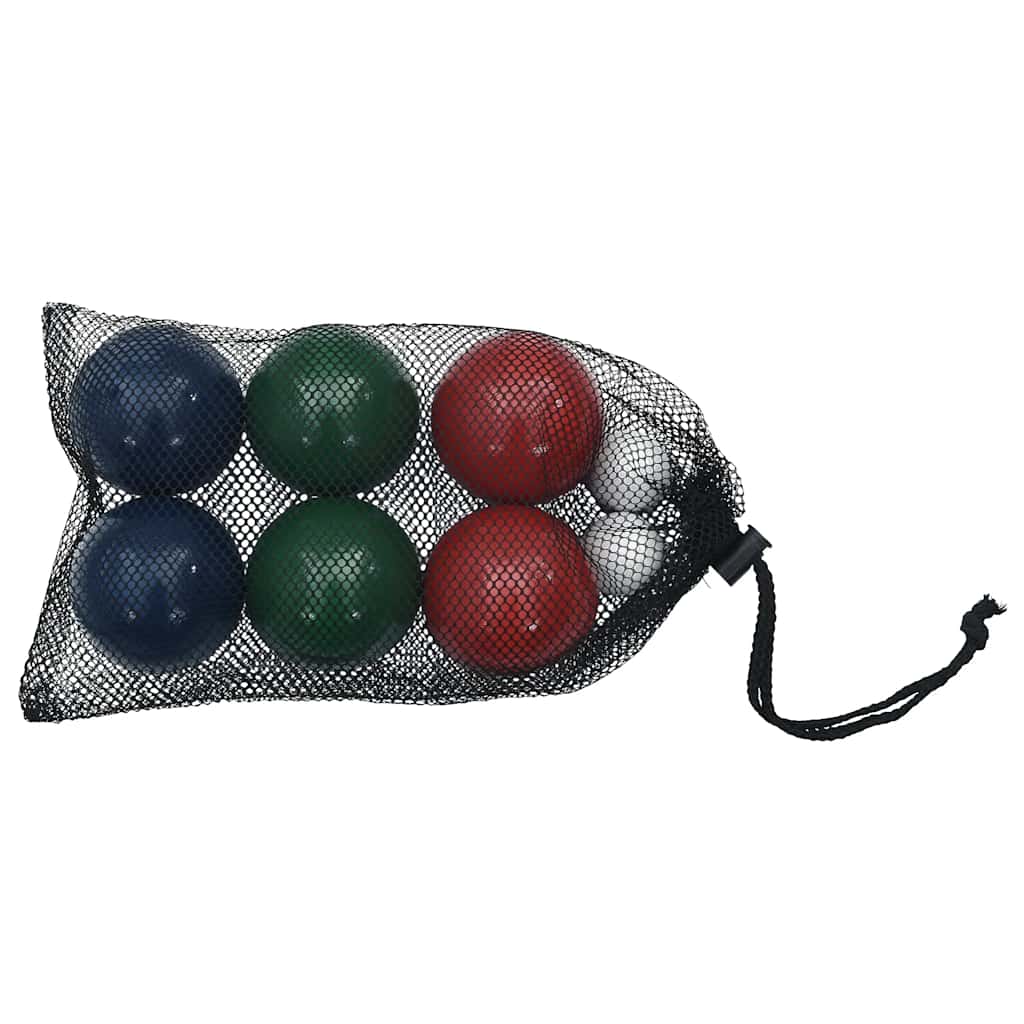 vidaXL Set Bocce 8 pz con Custodia Trasporto in Legno Massello di Pino