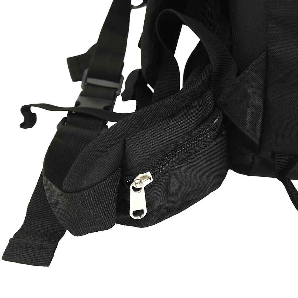 vidaXL Zaino da Trekking Nero 80 L in Tessuto Oxford