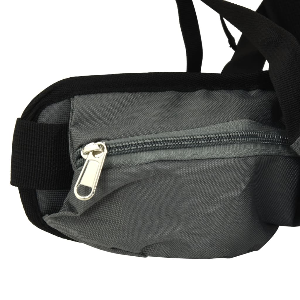 vidaXL Zaino da Trekking Grigio 80 L in Tessuto Oxford