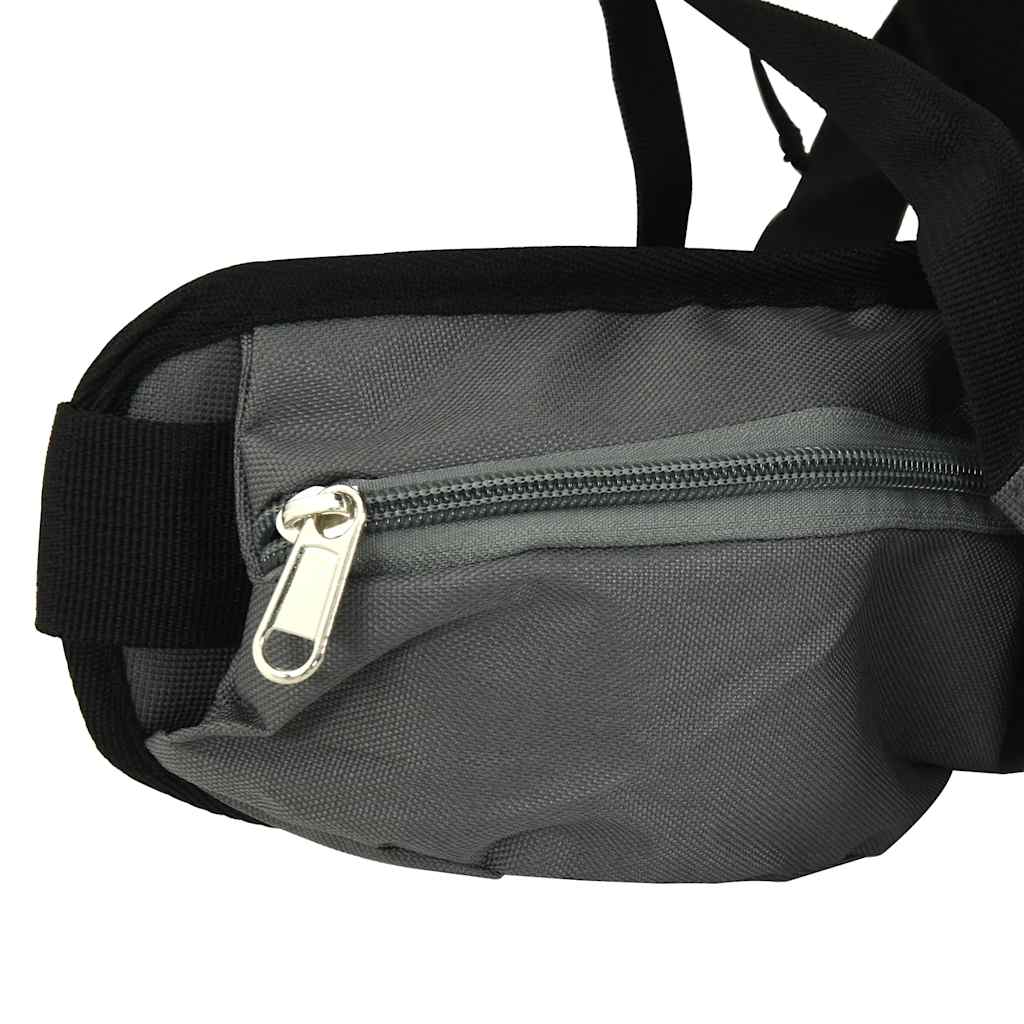 vidaXL Zaino da Trekking Grigio 100 L in Tessuto Oxford