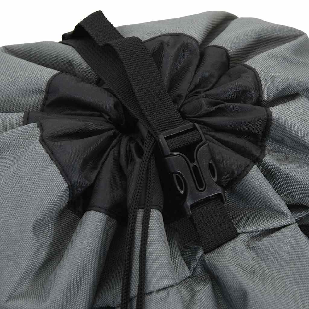 vidaXL Zaino da Trekking Grigio 100 L in Tessuto Oxford