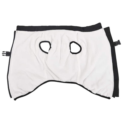 vidaXL Cappottino per cani con pettorina, impermeabile e riflettente, nero, L48