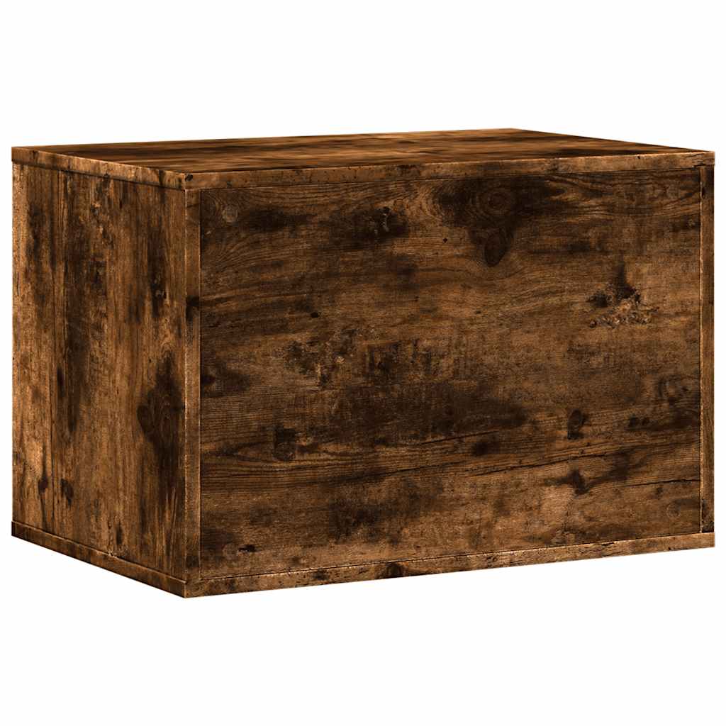 vidaXL Mobiletto per lettiera gatto, 60x40x40 cm, legno multistrato, color rovere affumicato