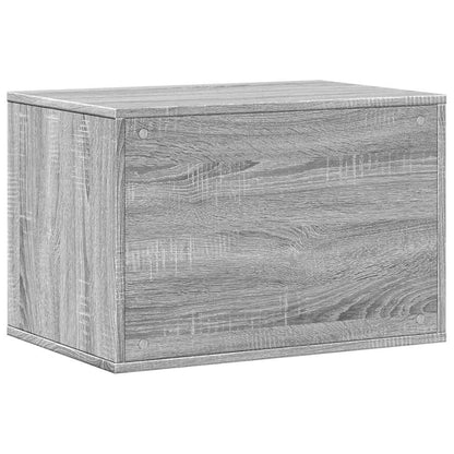 vidaXL Mobiletto per lettiera gatto, 60x40x40 cm, legno multistrato, color rovere sonoma grigio