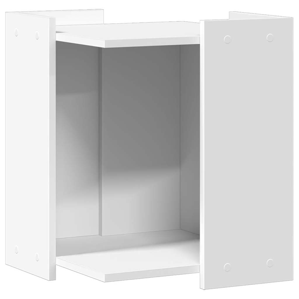 vidaXL Mobile per Lettiera per Gatti, 42x42x51 cm, in Legno Multistrato, Bianco