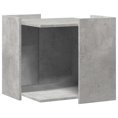 vidaXL Mobile per lettiera per gatti, 53x53x51 cm, in legno multistrato, grigio cemento