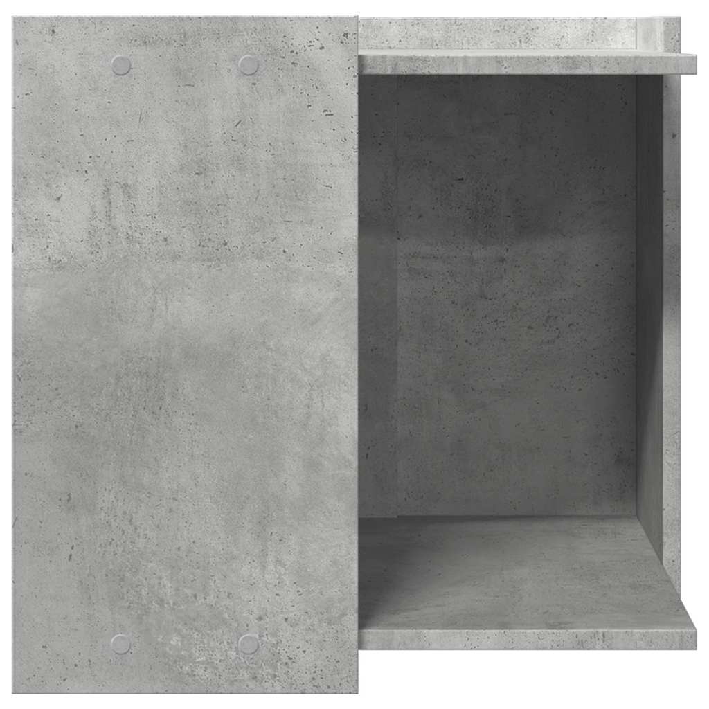 vidaXL Mobile per lettiera per gatti, 53x53x51 cm, in legno multistrato, grigio cemento