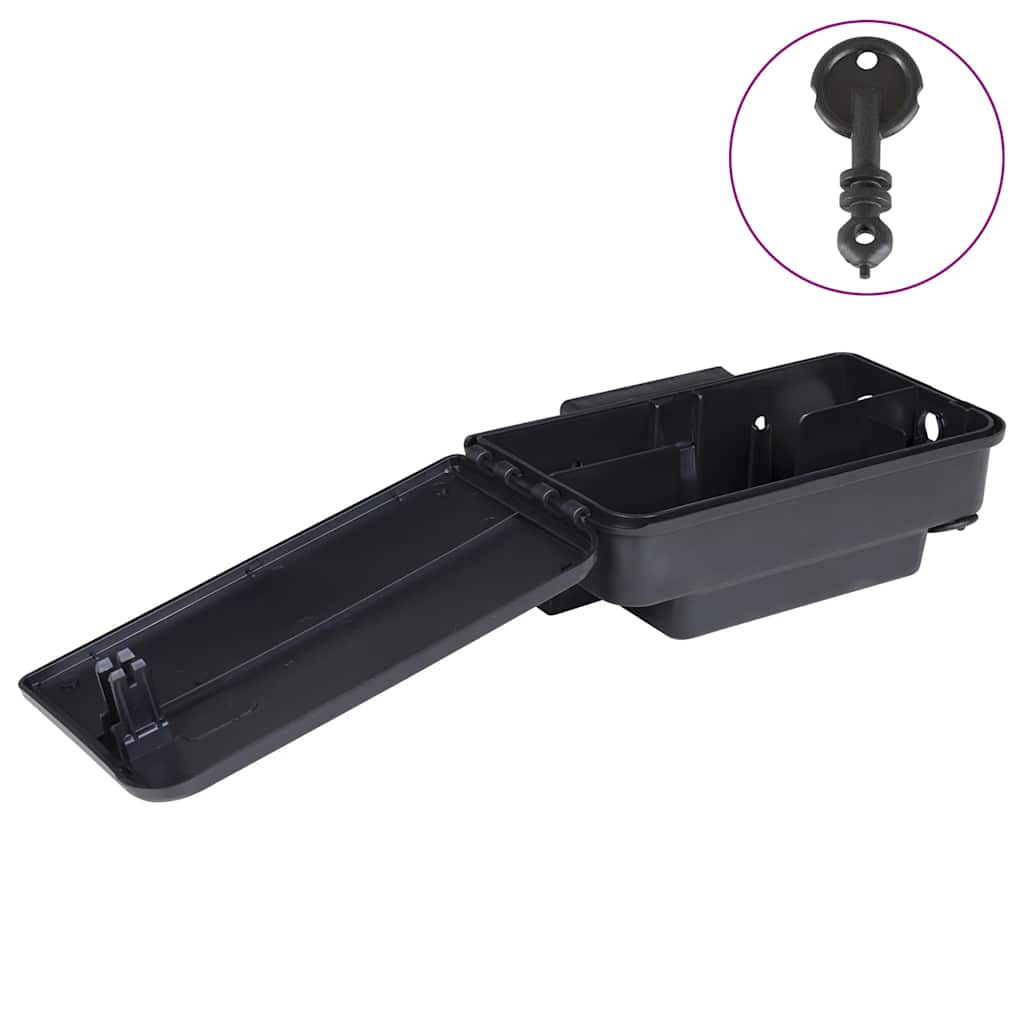vidaXL Trappole per Topi 6 pz Nere 22x12,5x7,5 cm