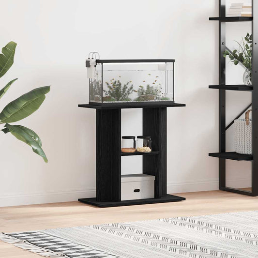 vidaXL Supporto per Acquario, 60x30x60 cm, in Legno Multistrato, Colore Rovere Nero