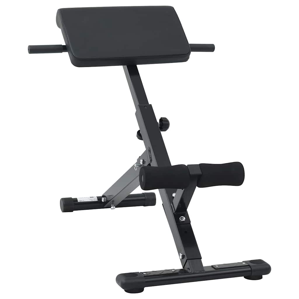 vidaXL Panca per iperestensioni Nero 100,5 x 70 x 78 cm