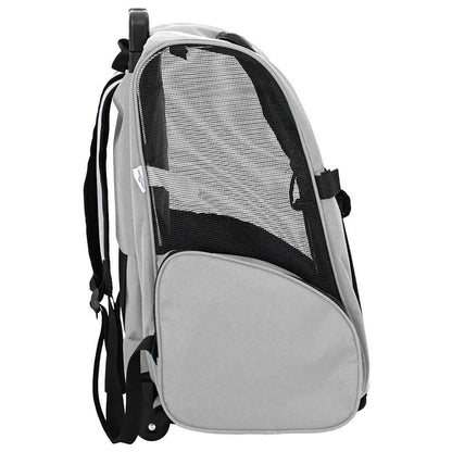 vidaXL Trolley per Animali Domestici 3-in-1, 48x32x(57-106) cm, Tessuto Oxford, Grigio