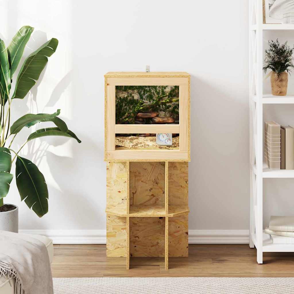 vidaXL Terrario, Marrone, 40 x 40 x 90 cm, OSB