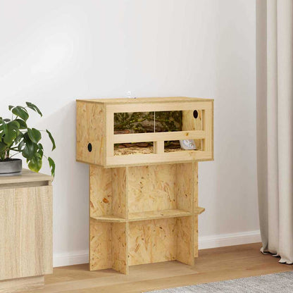 vidaXL Terrario, Marrone, 60 x 30 x 80 cm, OSB