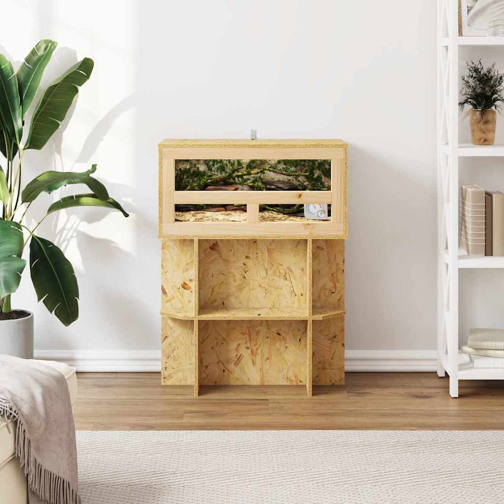 vidaXL Terrario, Marrone, 60 x 30 x 80 cm, OSB