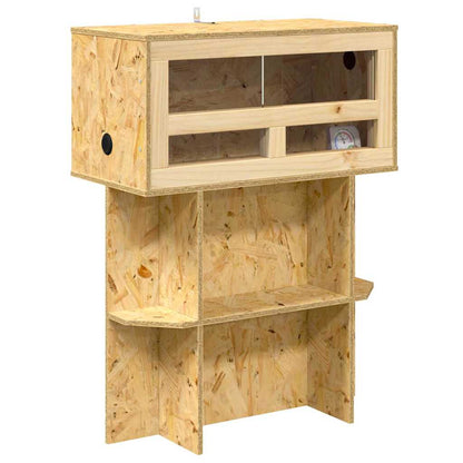 vidaXL Terrario, Marrone, 60 x 30 x 80 cm, OSB