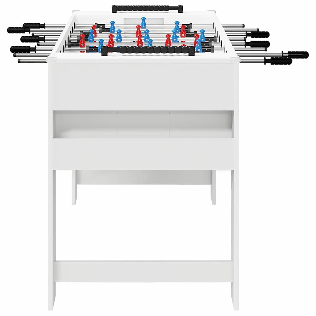 vidaXL Tavolo da Foosball Bianco 125 x 60,5 x 80 cm Legno multistrato