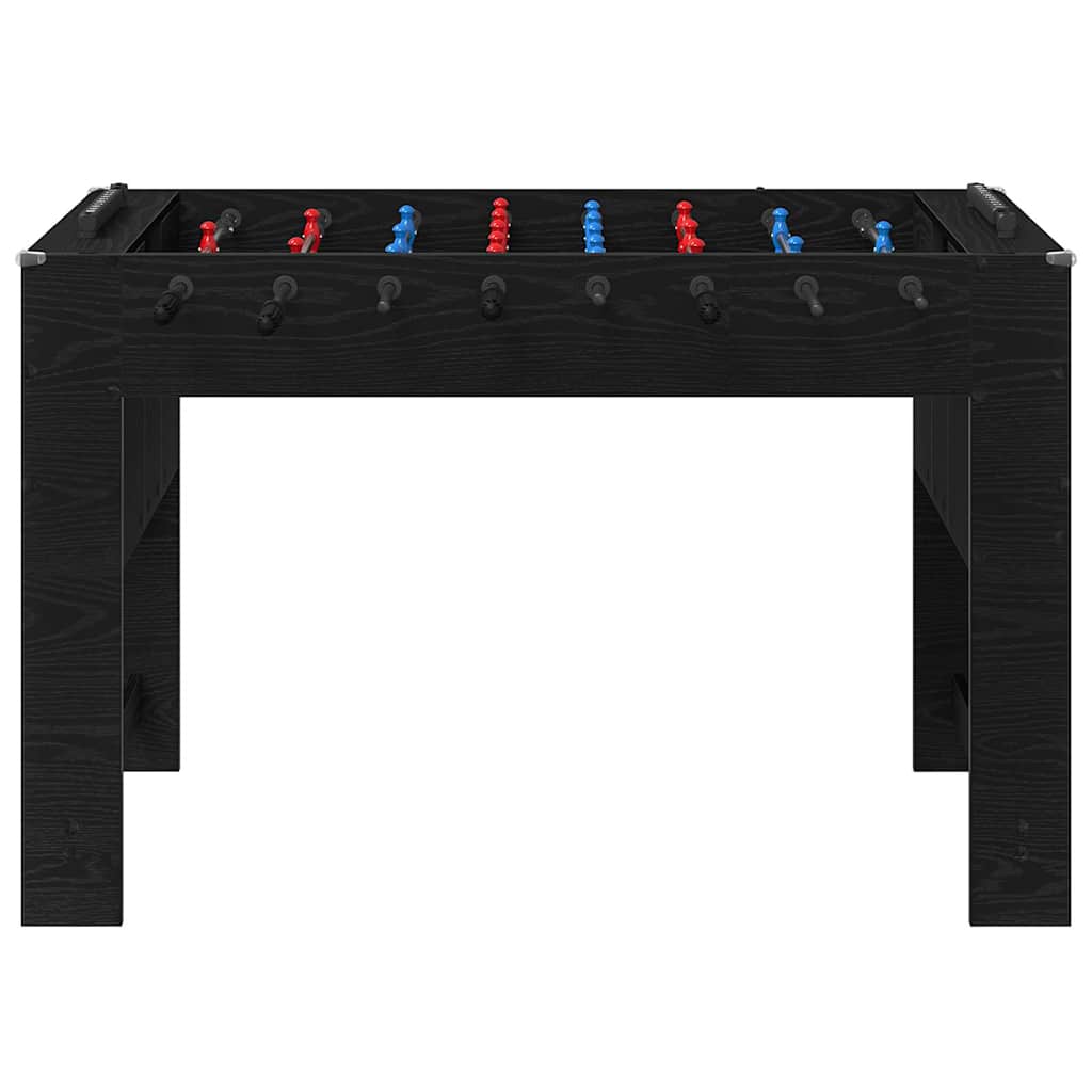 vidaXL Tavolo da Foosball Rovere Nero 125 x 60,5 x 80 cm