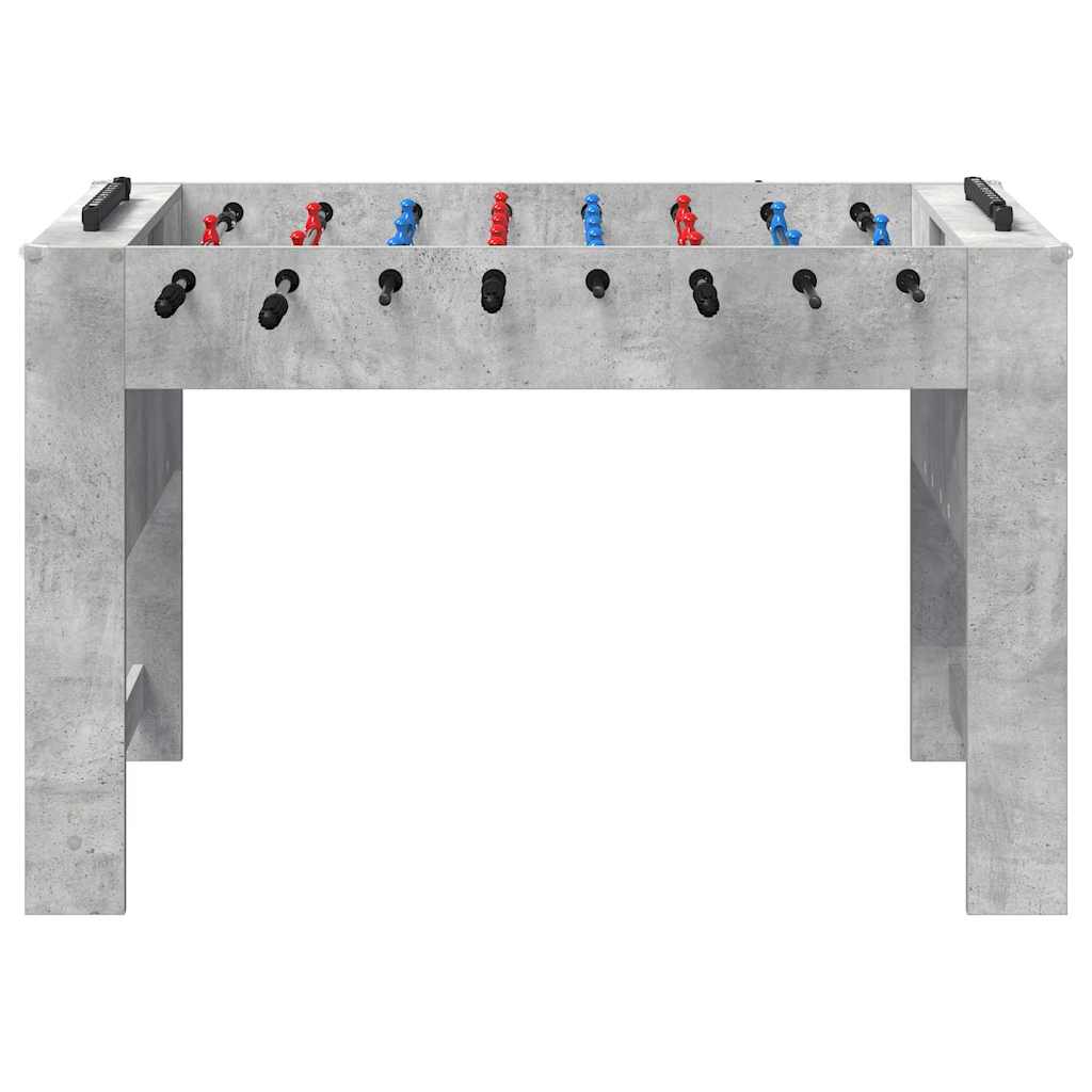 vidaXL Tavolo da Foosball Grigio Cemento 125 x 60,5 x 80 cm