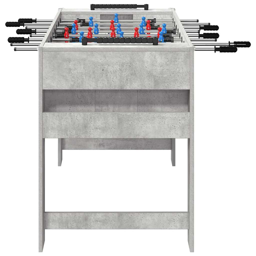 vidaXL Tavolo da Foosball Grigio Cemento 125 x 60,5 x 80 cm