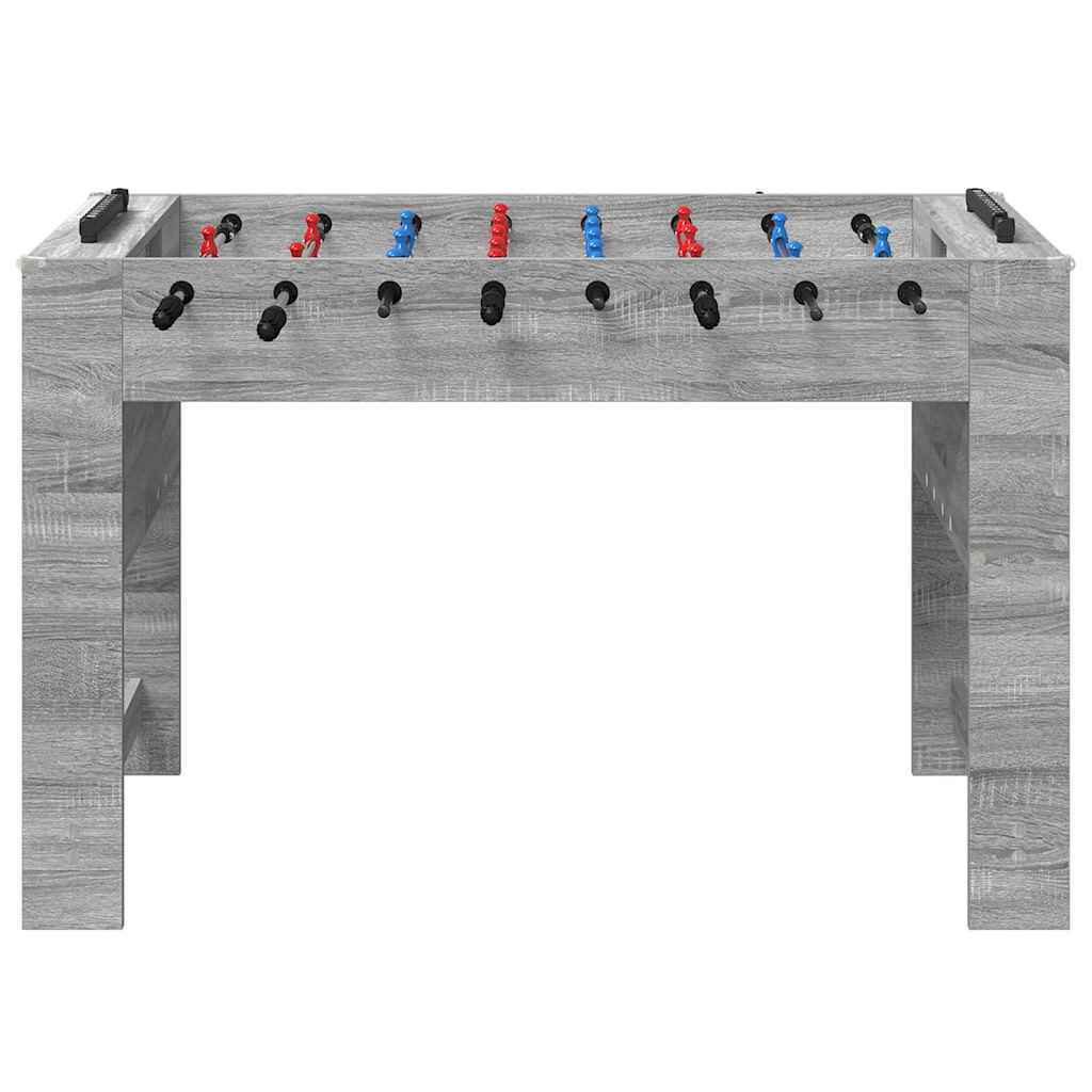 vidaXL Tavolo da Foosball Sonoma grigia 125 x 60,5 x 80 cm