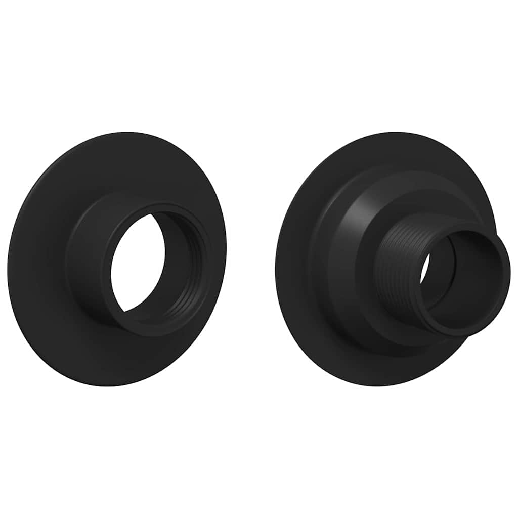 vidaXL Cuscinetti per tavolo da biliardino 10 pcs Nero 5 x 5 x 2,8 cm