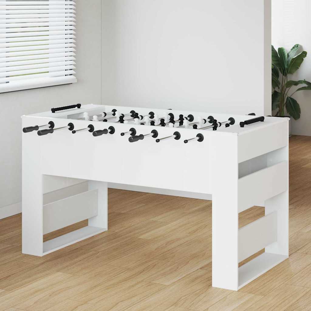 vidaXL Tavolo da Foosball Bianco 146,5 x 74 x 85 cm Legno multistrato