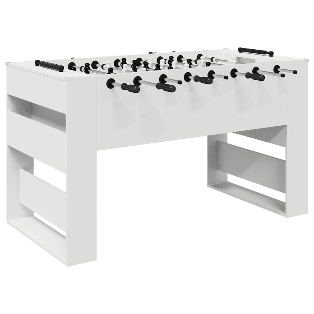 vidaXL Tavolo da Foosball Bianco 146,5 x 74 x 85 cm Legno multistrato