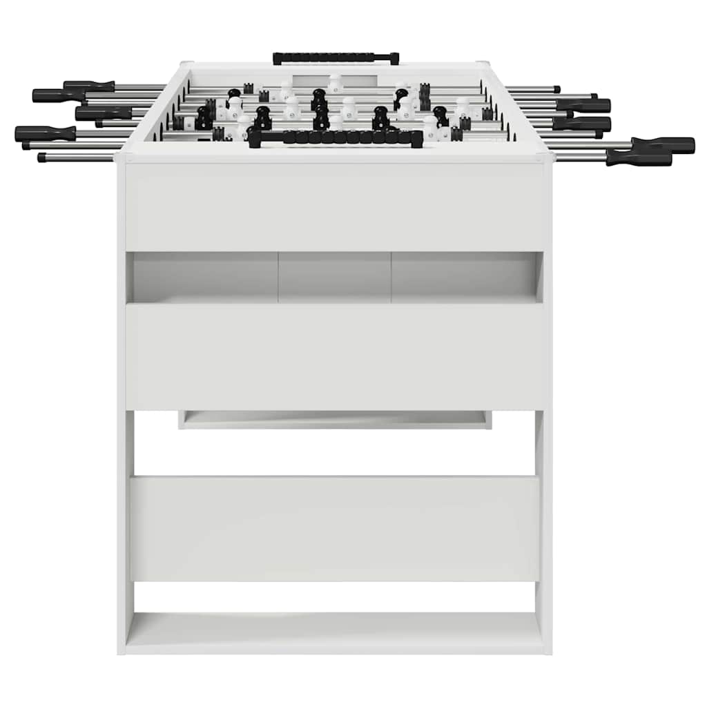 vidaXL Tavolo da Foosball Bianco 146,5 x 74 x 85 cm Legno multistrato