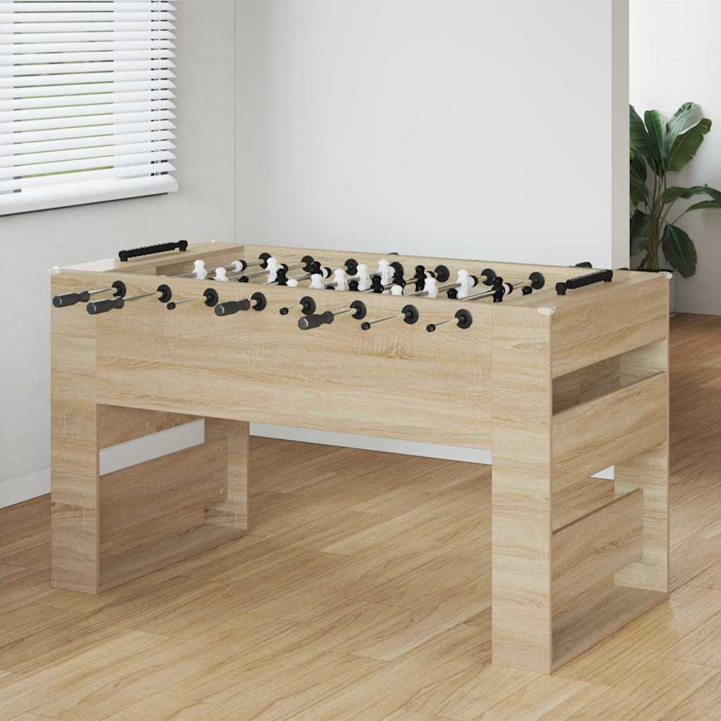 vidaXL Tavolo da Foosball Rovere Sonoma 146,5 x 74 x 85 cm