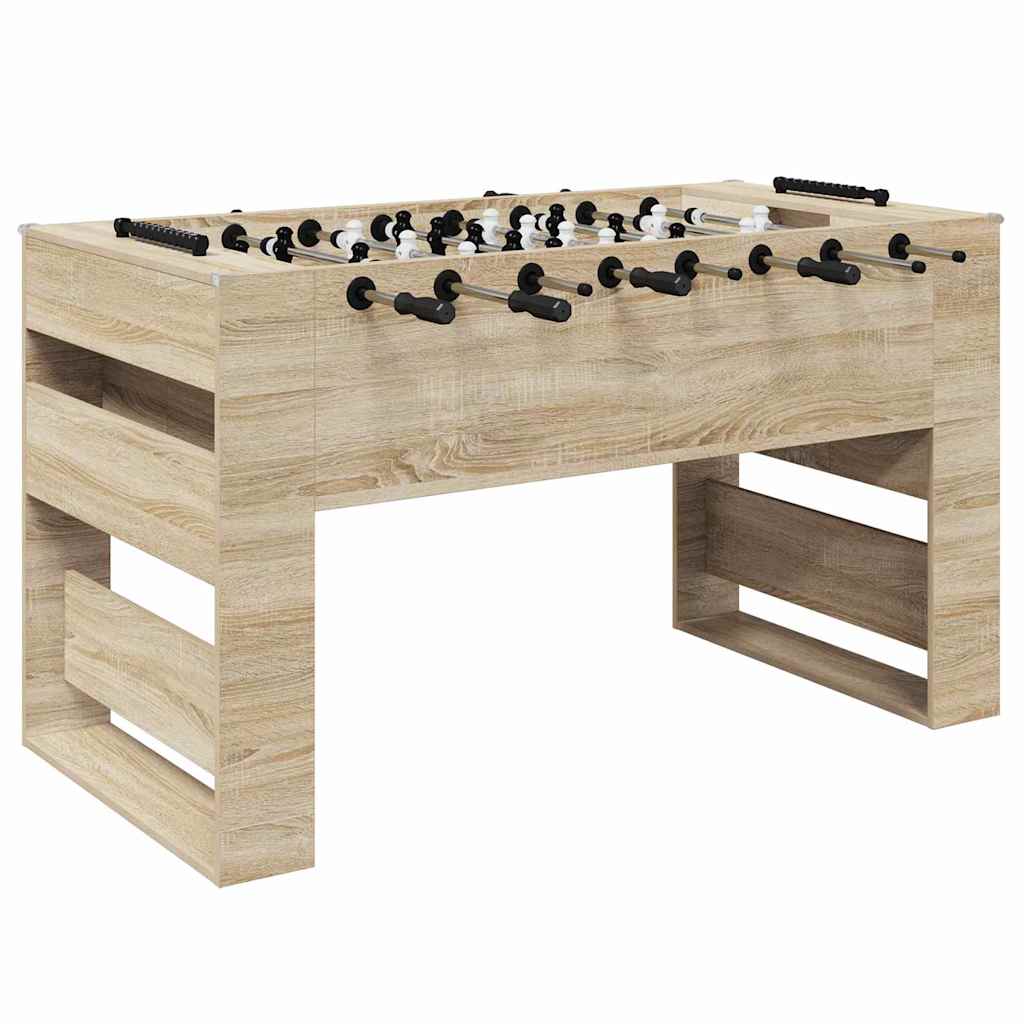 vidaXL Tavolo da Foosball Rovere Sonoma 146,5 x 74 x 85 cm