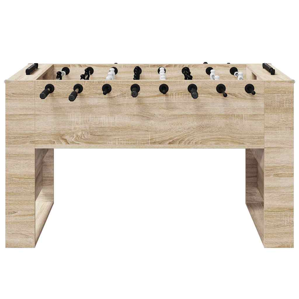 vidaXL Tavolo da Foosball Rovere Sonoma 146,5 x 74 x 85 cm