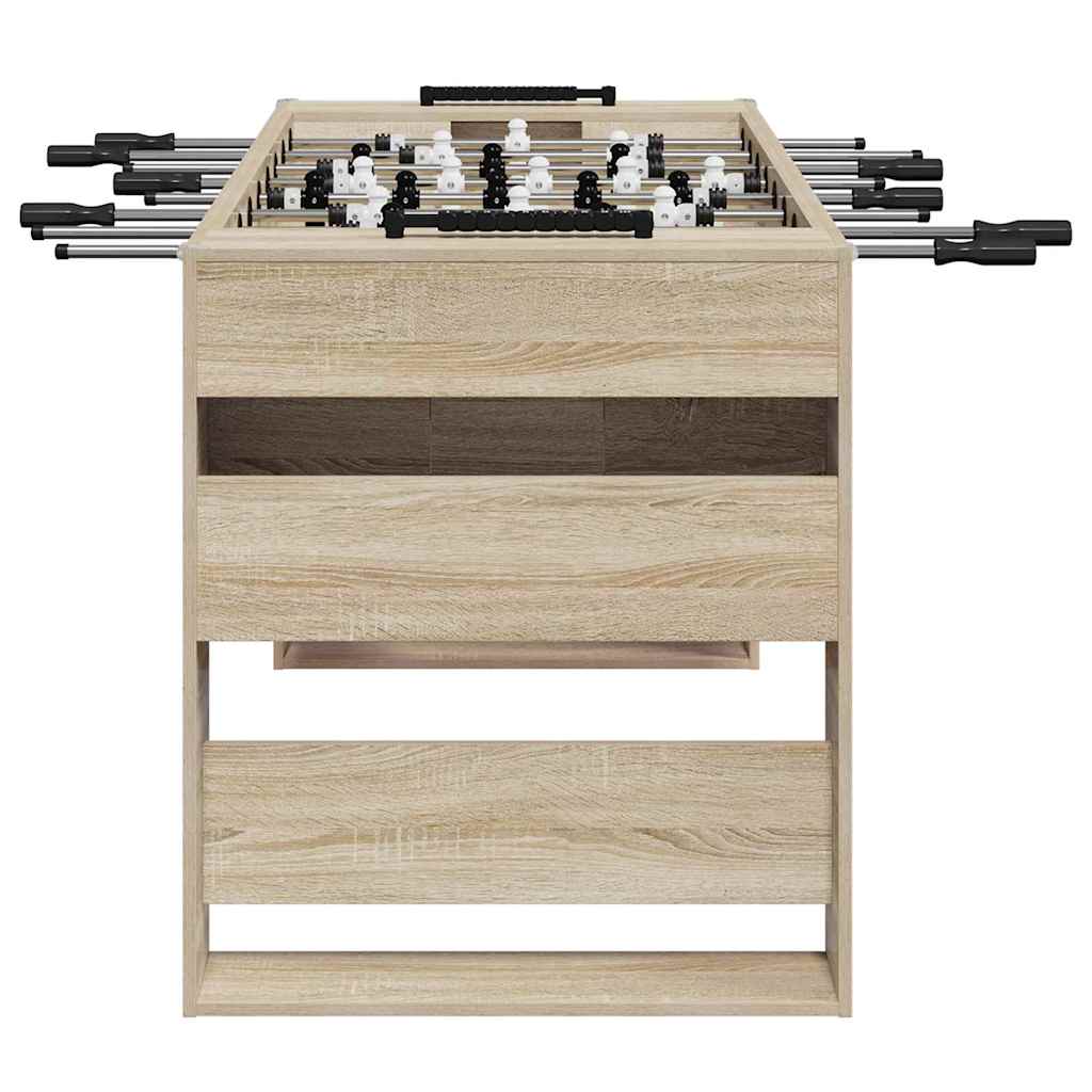 vidaXL Tavolo da Foosball Rovere Sonoma 146,5 x 74 x 85 cm
