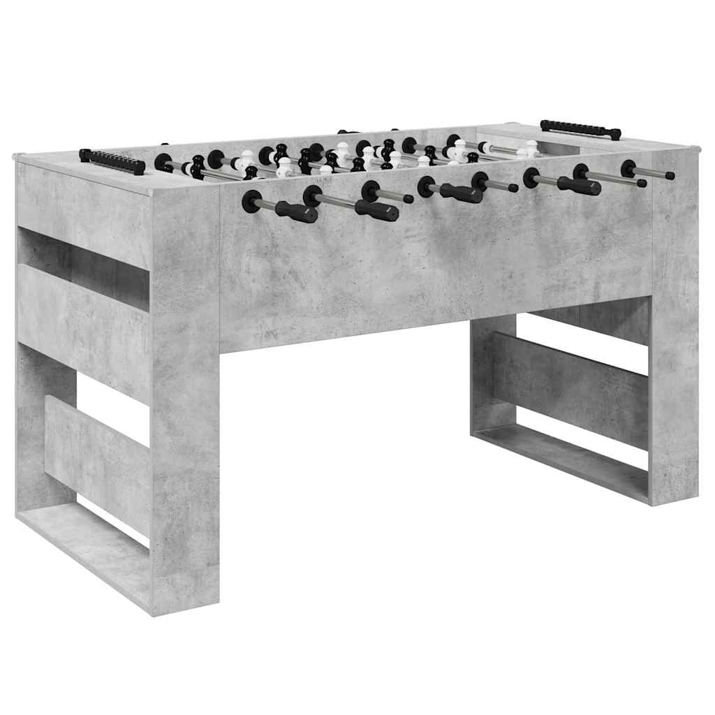 vidaXL Tavolo da Foosball Grigio Cemento 146,5 x 74 x 85 cm