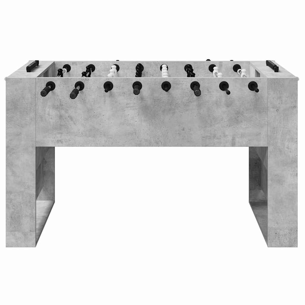 vidaXL Tavolo da Foosball Grigio Cemento 146,5 x 74 x 85 cm